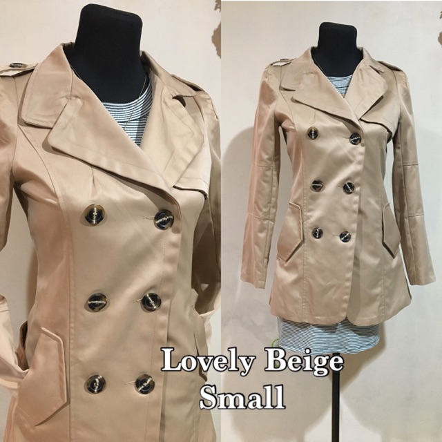 beige trench coat cheap