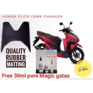 Rubber Matting Yamaha Mio Sporty 17 Model And Below With Free Magic Gatas Shopee Philippines