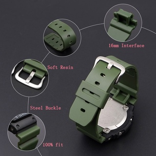 16mmX26mm Rubber Watchbands Men Sports Silicone Watch Strap forCasio DW-5600 GW-M5610 G-5600 GW-B5600 DW-6900 GA-2100 9052series #3