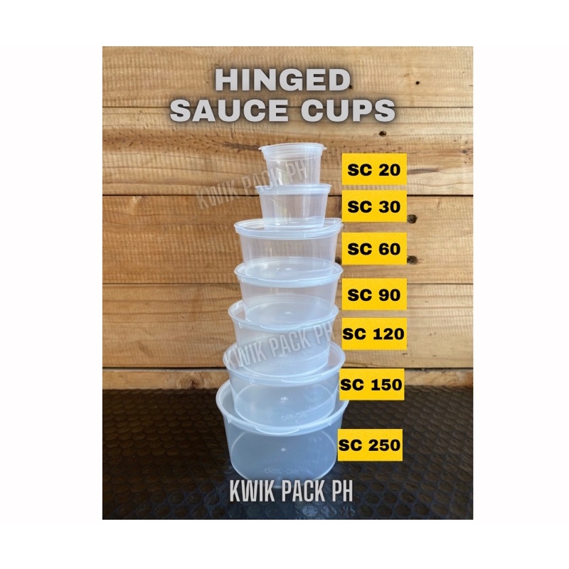 (NEW ITEM) Sauce cups (20ml, 30ml, 60ml, 90ml, 120ml, 150ml, 250ml