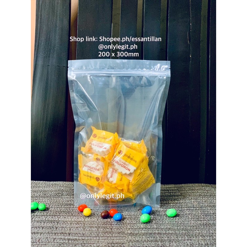 25pcs Stand Up Plastic with Ziplock Clear Glossy (Part2)