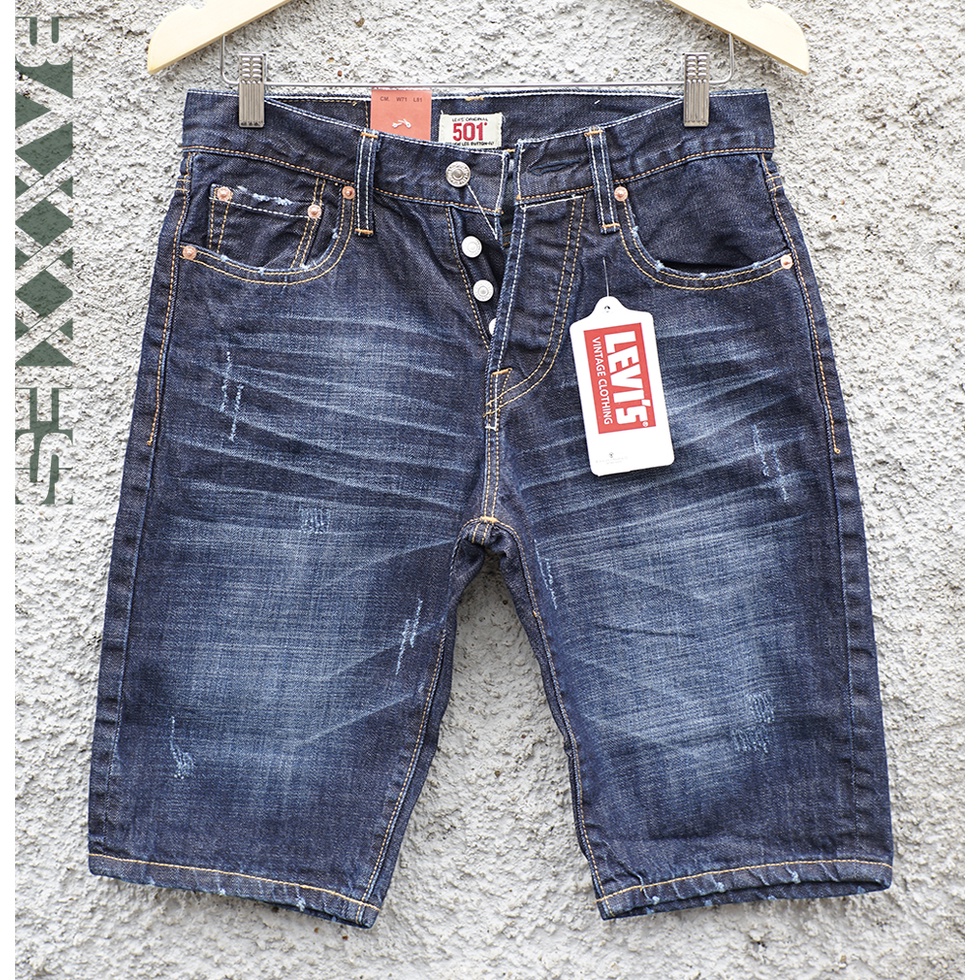 PRIA Levis 501japan - Men's Blue Wash Jeans Shorts | Shopee Philippines
