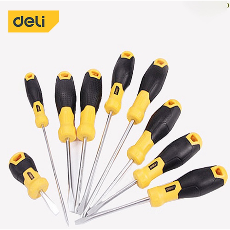Deli Full Size Flat Screwdriver High Quality Screw Driver