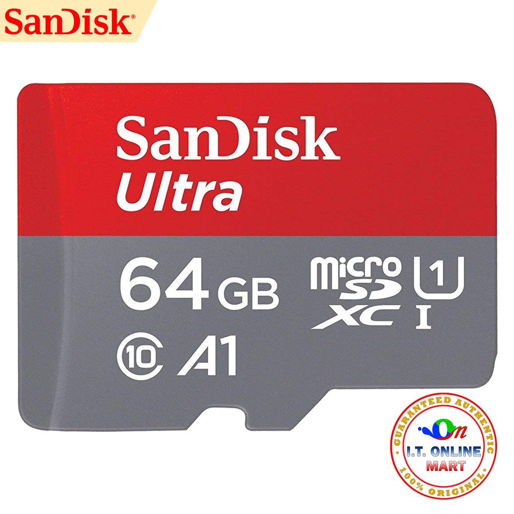 Sandisk Ultra 64gb Micro Sd Card With Adapter A1 100mb Shopee Philippines