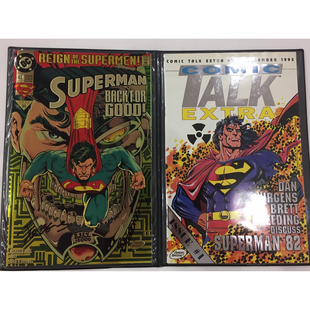 Superman 82 Signed By Artists Dan Jurgens And Brett Breeding Shopee Philippines