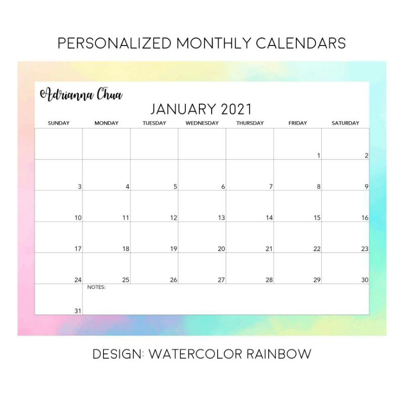 2023 2024 Personalized Monthly Calendar with Sleeve Shopee Philippines
