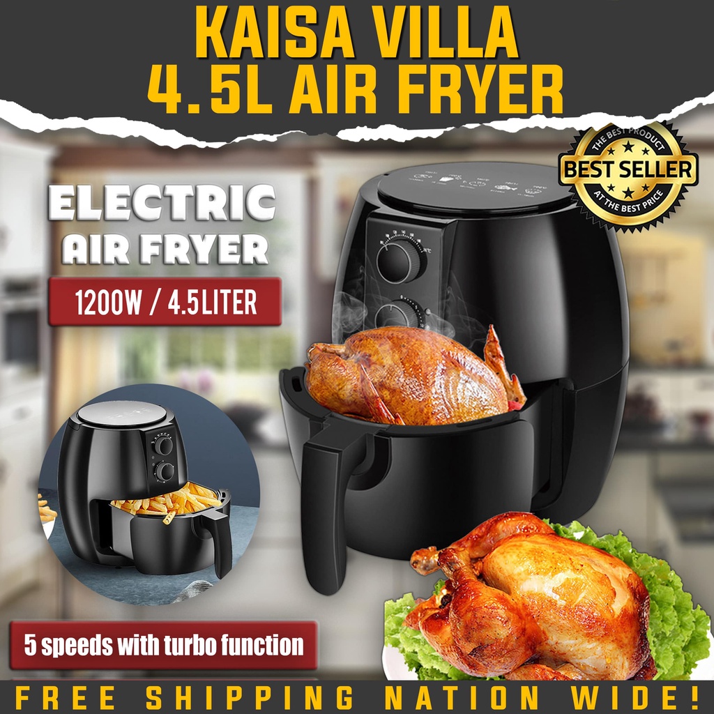 Kaisa Villa air fryer 4.5L 7L electric fryer oil free non stick pan