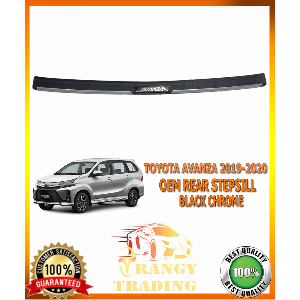 Toyota Avanza 2022 2022 OEM Rear Stepsill Black Chrome Toyota Avanza 2022 2022 OEM Rear Stepsill Black Chrome