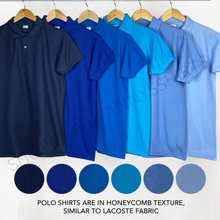Unisex Plain Polo Shirt | Softex Whistler | Honeycomb | Navy Blue RBlue ...