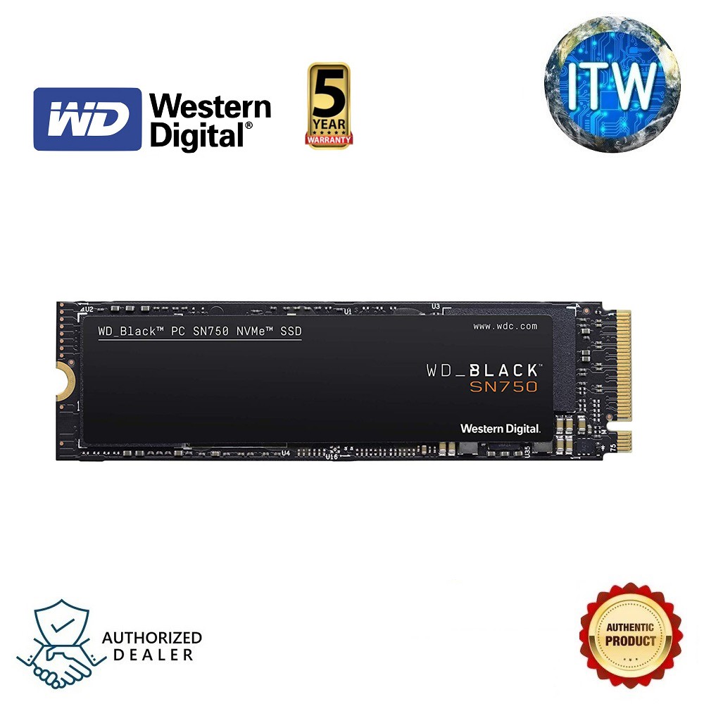 Western Digital Wd Black Sn750 1tb Nvme Internal Gaming Ssd Wds100t3x0c Shopee Philippines