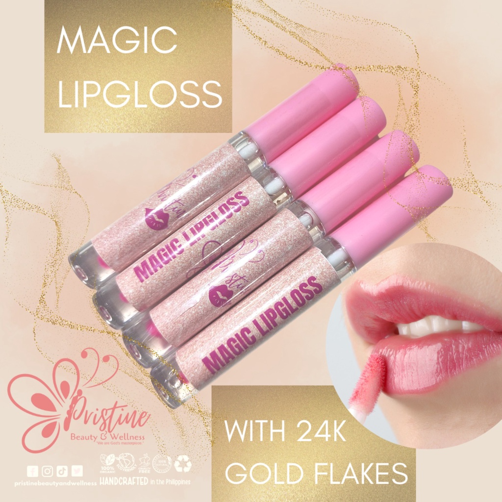 Pristine's Magic Lip Gloss with Gold Flakes Shopee Philippines