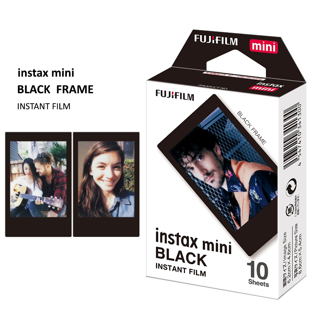 Fujifilm Instax Mini Black Film 10 Sheets Polaroid Photos For Instant Camera 8 9 11 Liplay Shopee Philippines