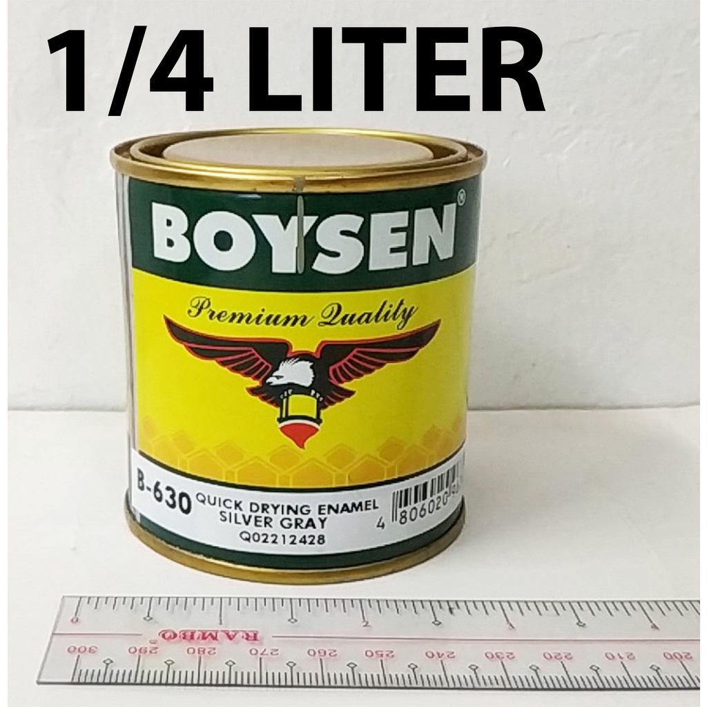 BOYSEN QDE SILVER GRAY B-630 SILVER GREY ( 1/4 LITER 