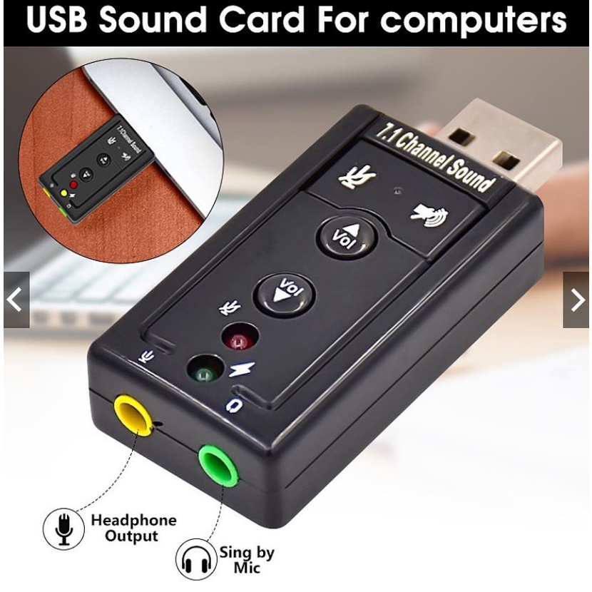 USB SOUND CARD 7.1 Channel 3.5mm Headset MIC for PC Shopee Philippines