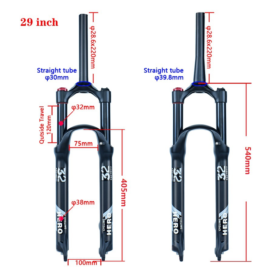 air fork mtb 27.5