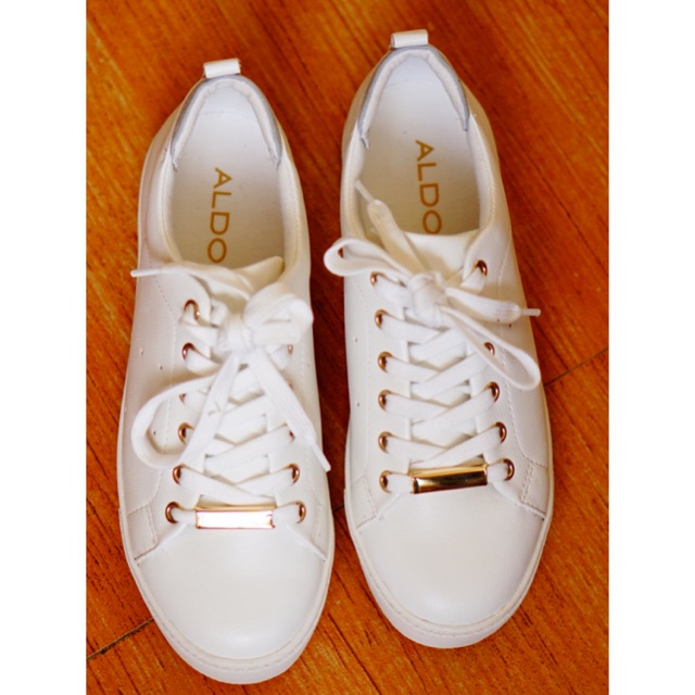 aldo white sneakers womens