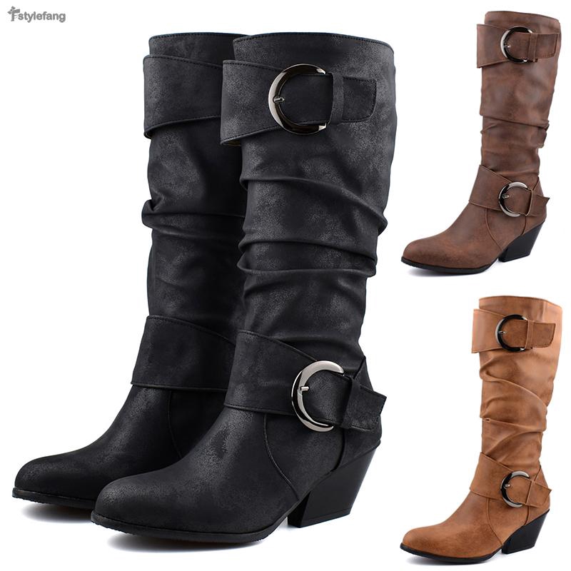 high heel riding boots
