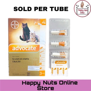 Advocate Cats Spot-On Solution Anti-Flea, Parasitic Solution 4kg or less