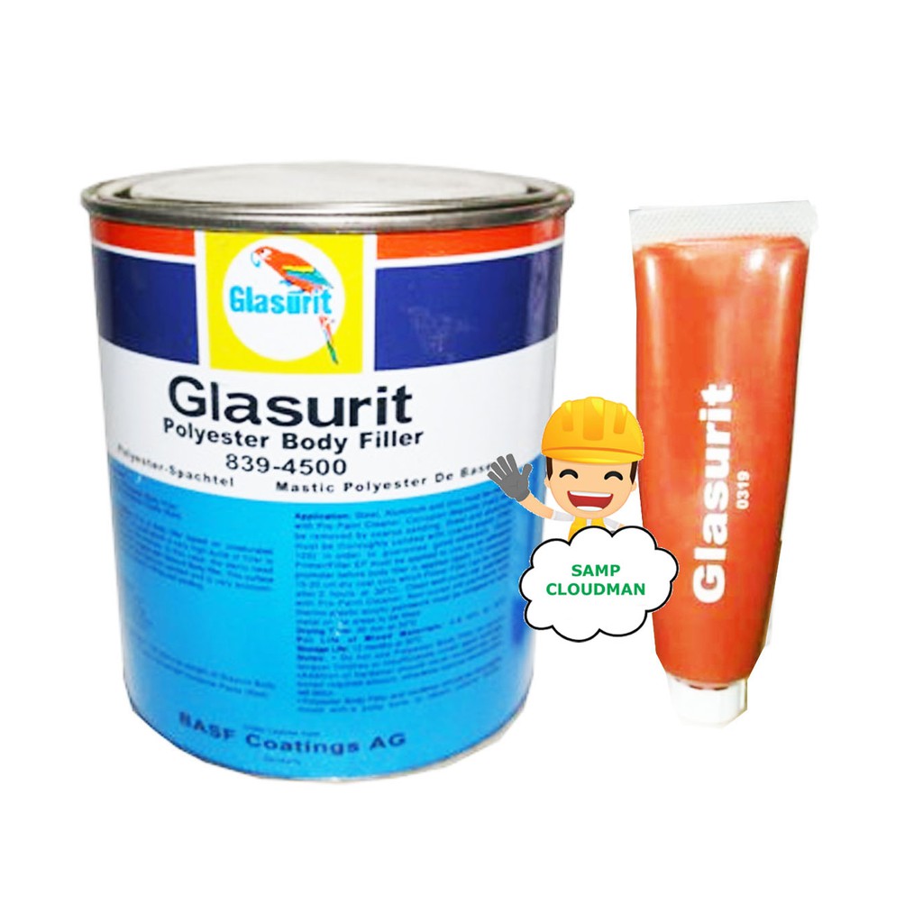 Glasurit Polyester Body Filler with Harderner 1 Liter Shopee Philippines