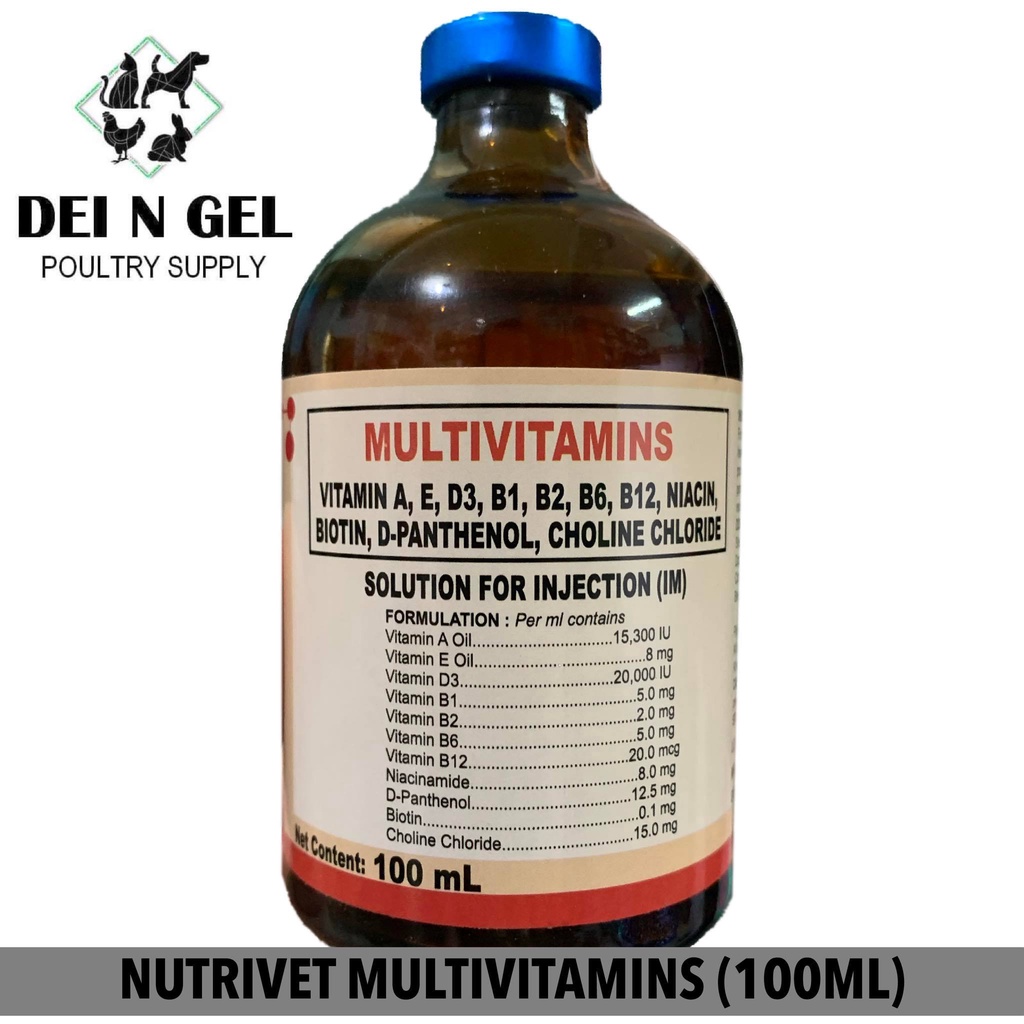 NUTRIVET Multivitamins 100ml for Dog/Horse/Pig/Sheep (100ML) Shopee Philippines