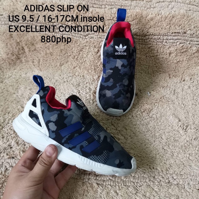 kids slip on adidas