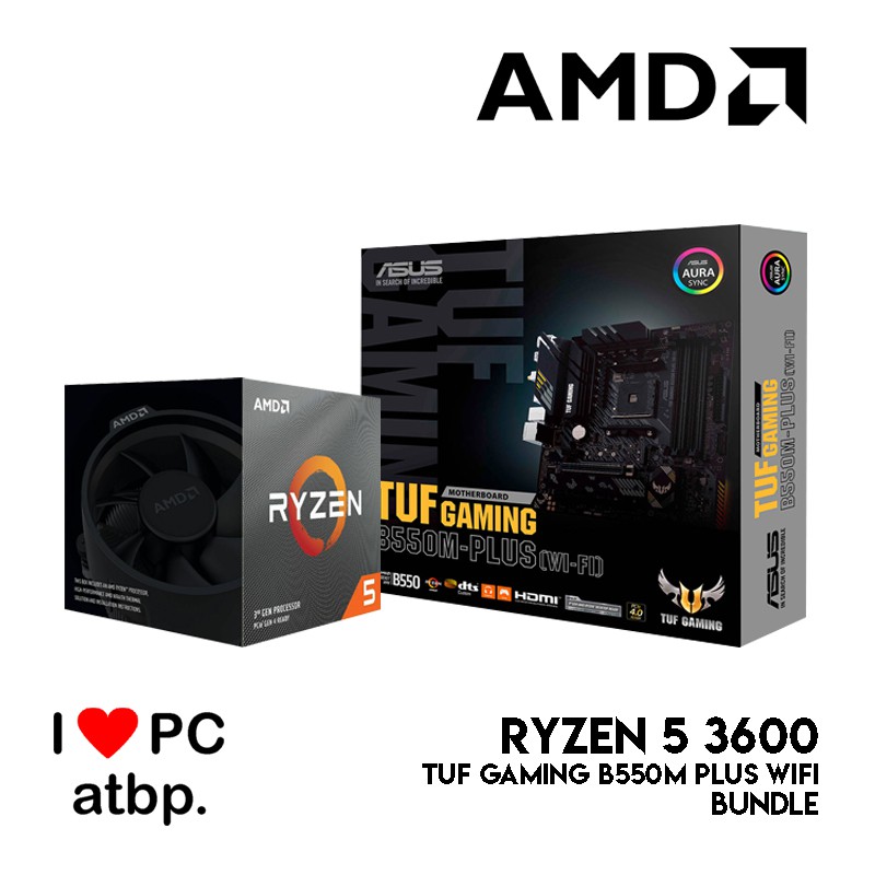 Amd Ryzen 5 3600 And Asus Tuf Gaming B550m Plus Wifi Bundle Shopee Philippines