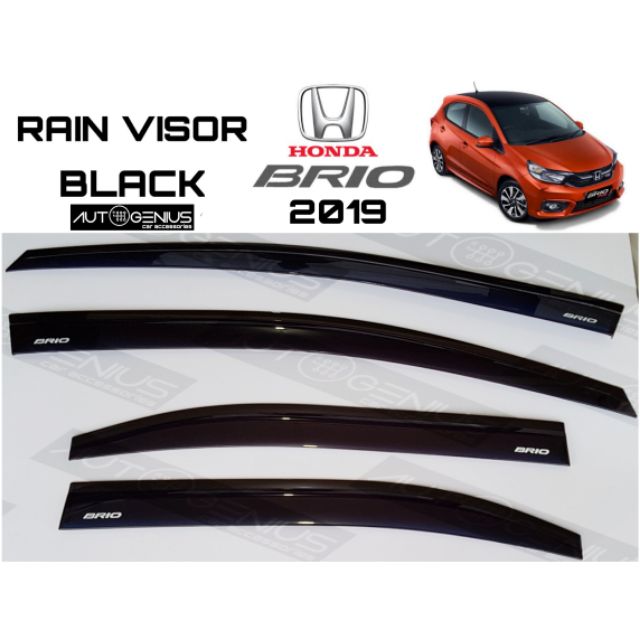 Honda Brio 2019 Window Rain Visor Guard Black Oem Style Cod