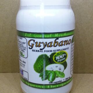 Guyabano Capsules 100 Organic And Natural 100capsules Shopee Philippines