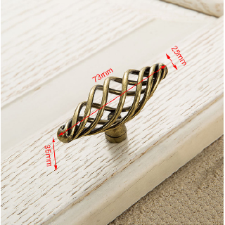 Vintage Style Birdcage Knobs And Handles For Furniture Kitchen Antique Bronze Cabinet Handles Hollow Out Birdcage Drawer Knobs Wardrobe Door Shopee Philippines