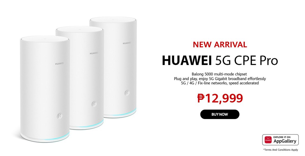 Huawei Philippines 20% off + P1000 shop voucher