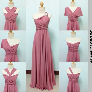 old rose casual dress