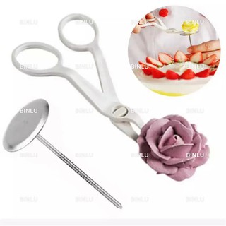 1Pcs Piping Flower Scissors Nail Icing Bake Cake Decorating Cupcake Pastry rrty