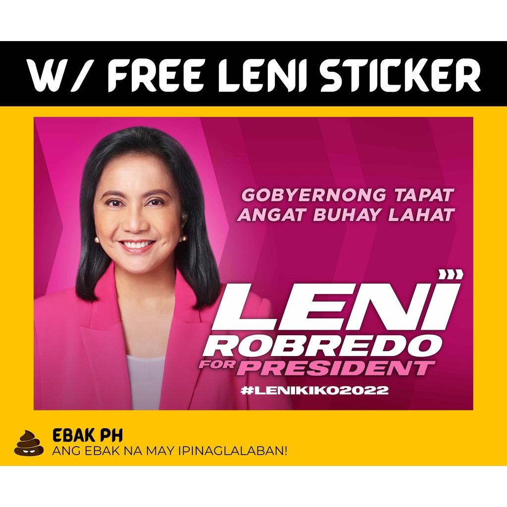 Leni Kiko Angat Buhay Lahat Campaign Tarpaulin Shopee Philippines 1697