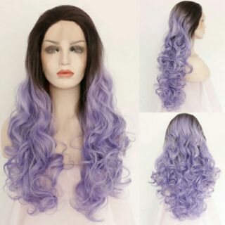 Purple Lace Front Wig Shopee Philippines