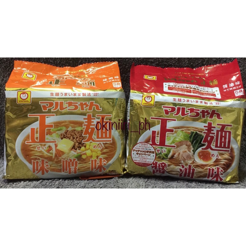 Maruchan Seimen Japanese Instant Ramen Noodles Miso and Soy Sauce