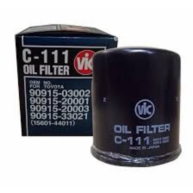 Original Vic Oil Filter C111 Fortuner/ Innova/ Rav4/ Hiace/ Hilux