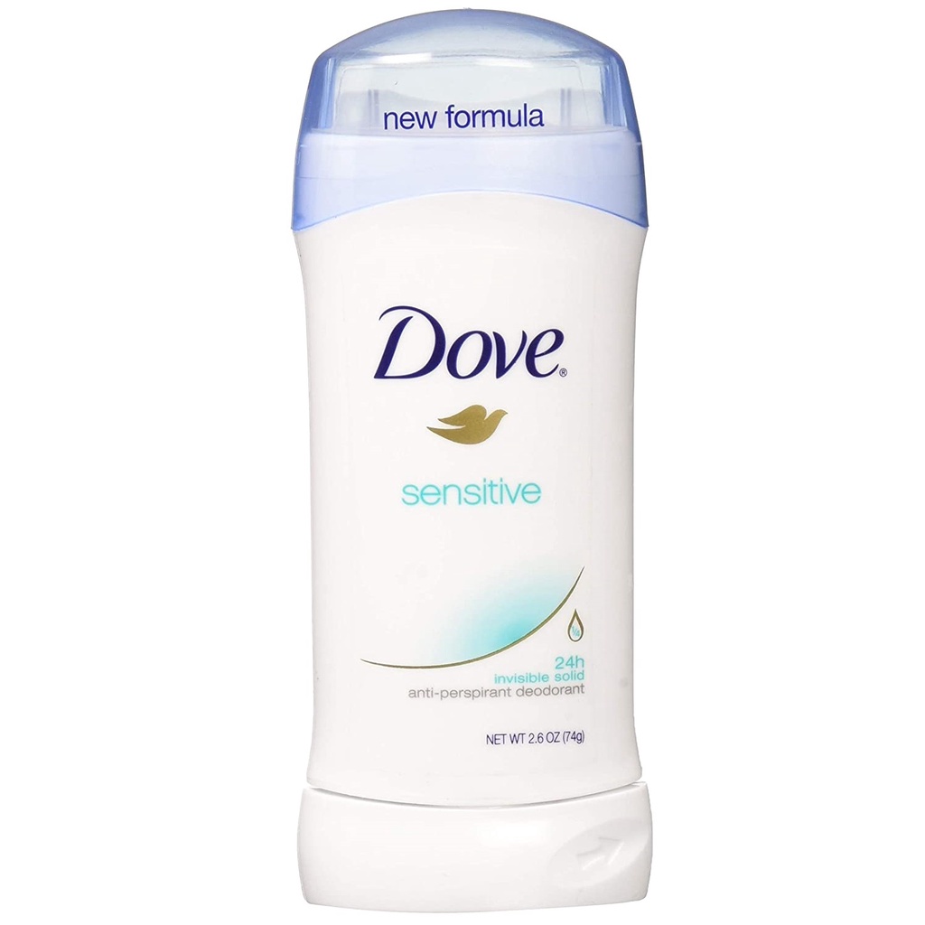 Dove Sensitive Antiperspirant Deodorant 24H Invisible Solid 24 oz (74g ...