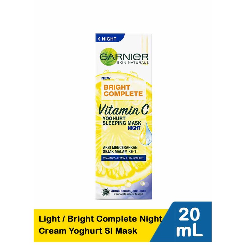 Garnier Bright Complete Vitamin C Yogurt Sleeping Mask Night 20ml