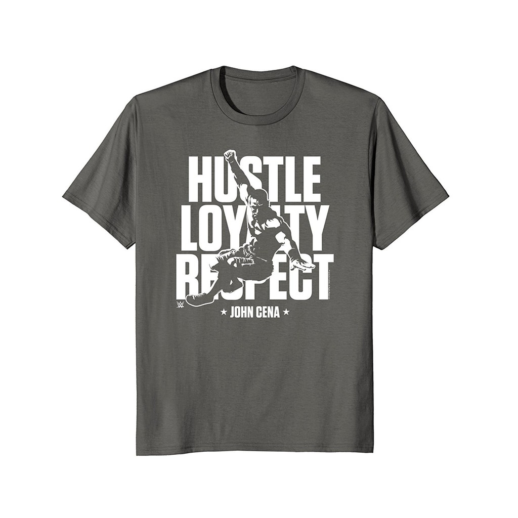 Wwe Hustle Loyalty Respect Punch John Cena 1 Color New Men S T Shirt Tee Charcoal Shopee Philippines