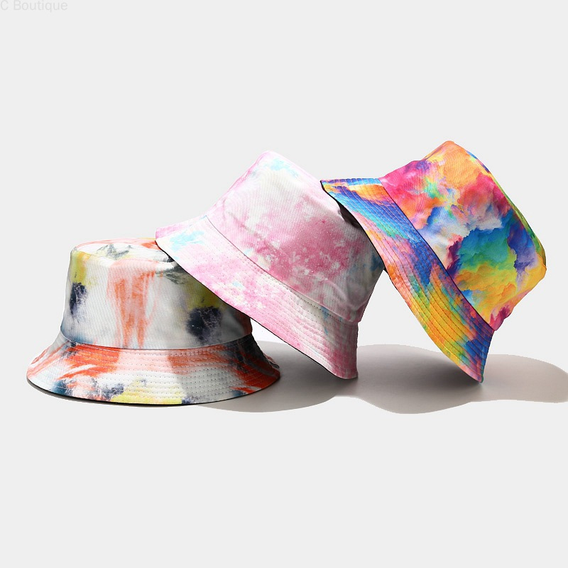 Tie dye bucket hat men