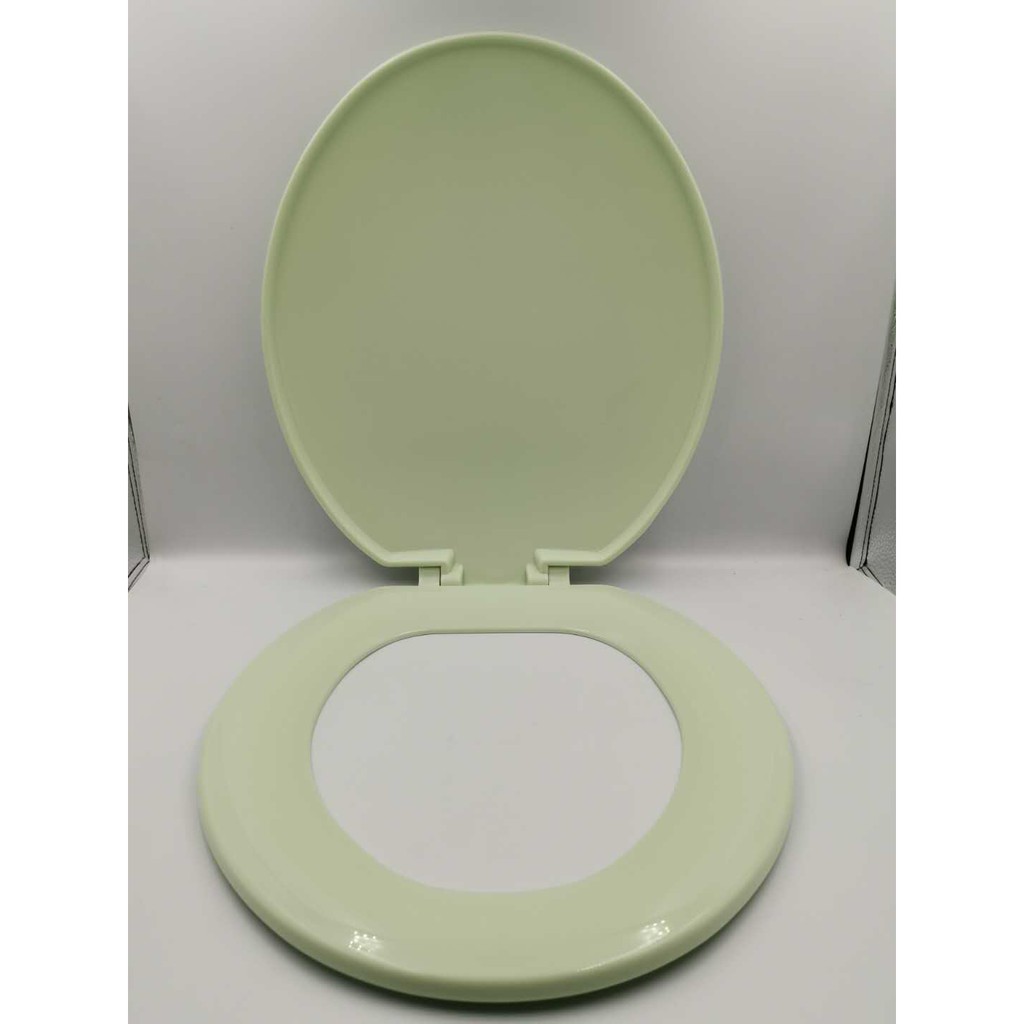 green toilet seat