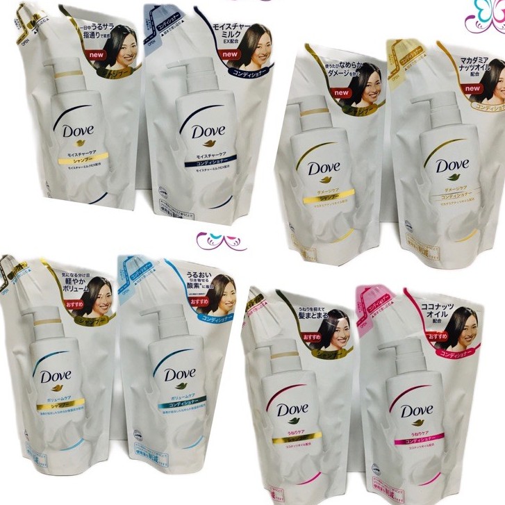 Dove shampoo and conditioner refill pack 350g Shopee Philippines