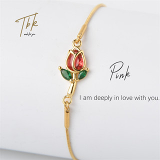 TBK Tulip Bracelet 18K Gold Fashion Bracelet and Anklet