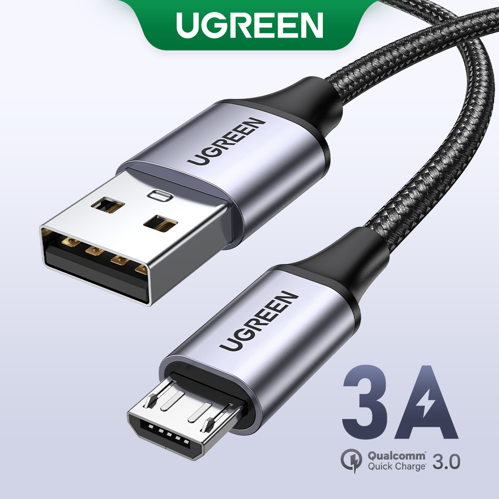 UGREEN Micro USB to USB 2.0 Fast Charging Microusb Charger Mobile Phone  Cable 3A Data and Charging Cable for Android | Shopee Philippines