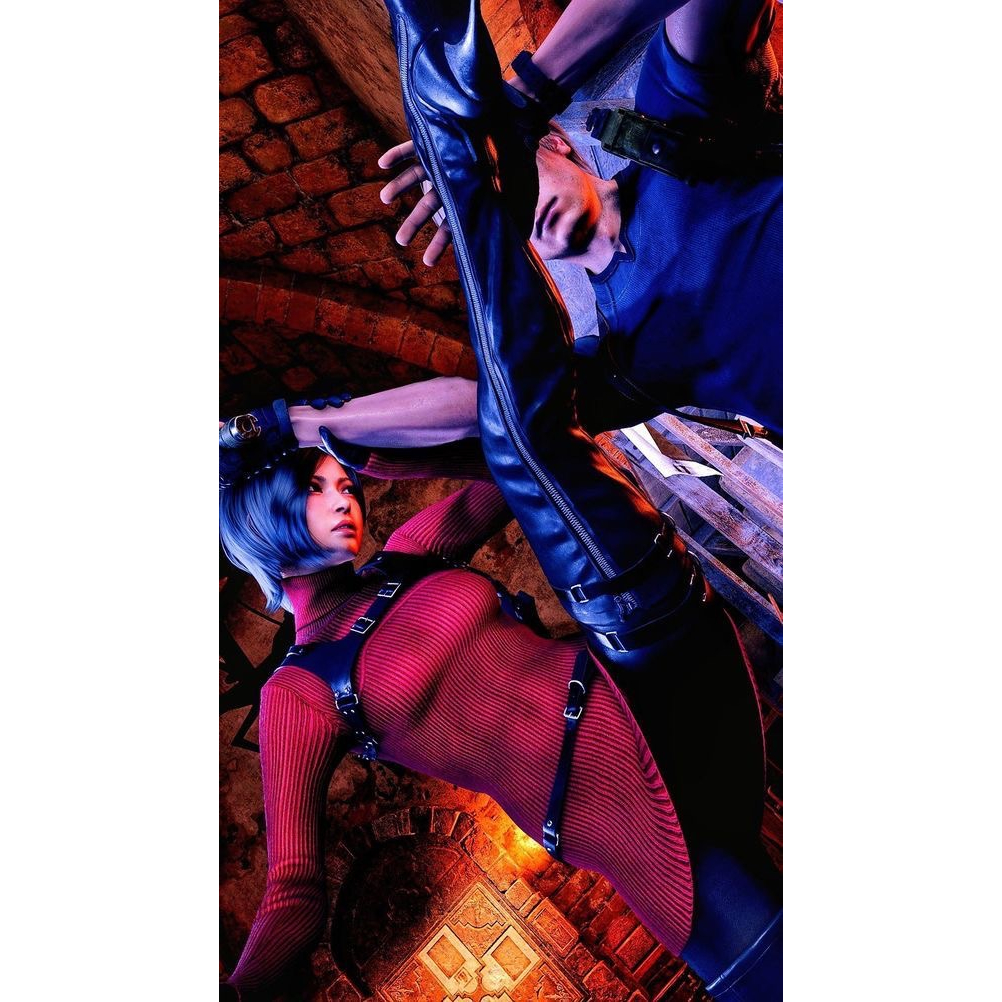 Resident Evil 4 Biohazard RE:4 Ada Wong Cosplay Costume Halloween ...