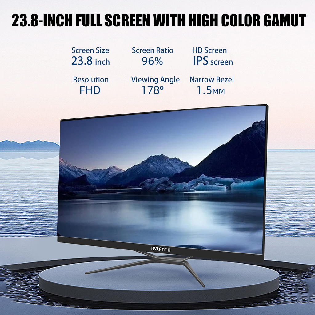 HVLANYN All In One PC Y1 Desktop Computer 24 Inch Intel Core N5095 8G RAM 256G SSD - Image 4