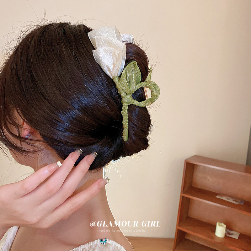 hair clip New small fresh tulip flower hair clips temperament grab clip shark clip back of the head plate hair hair accessories