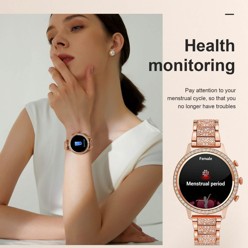 FILIEKEU SmartWatch For Woman Bluetooth Call Waterproof Blood Pressure Sports Fitness Smart Watch - Image 4