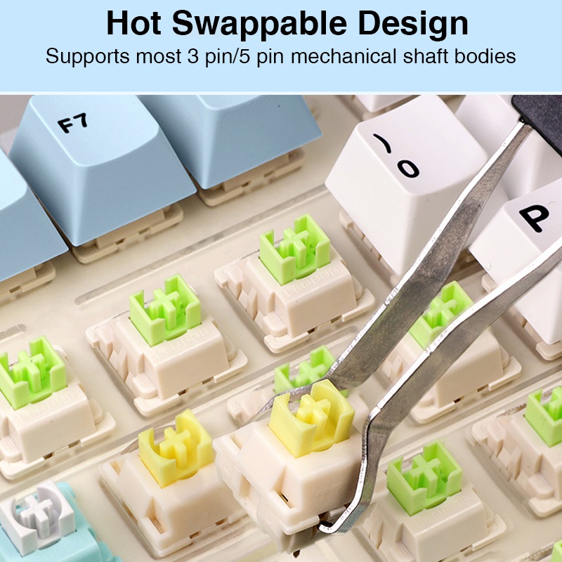 AULA F75 Mechanical Keyboard 75% 80 Key RGB Tri-Mode Wired Bluetooth 2.4G Gasket Structure Hot-swap Gaming Keyboard - Image 5