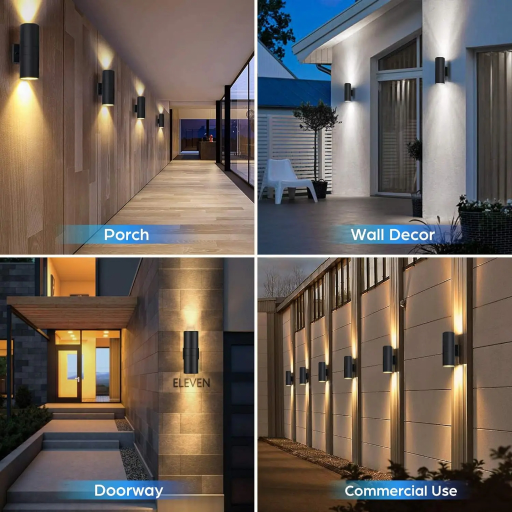 LED Wall Lamp Wall Light Outdoor IP65 Waterproof AC85-265V Wall lamp Decorative Light For Garden Gate Yard Balcony Courtyard villa Living Room Bedroom - Image 4